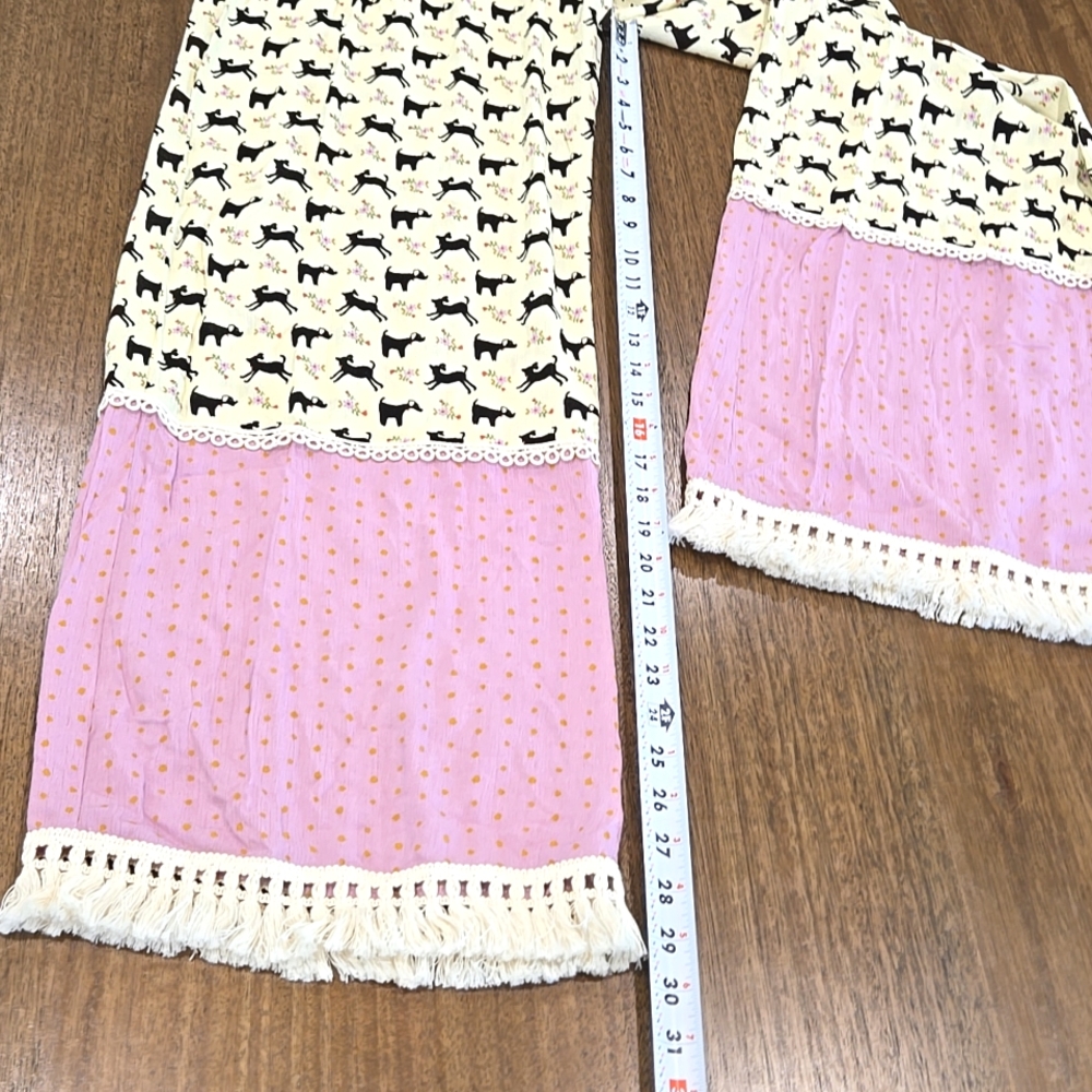 NATURAL LIFE Black and Pink Patterned Pajama Pants - Picture 5 of 14